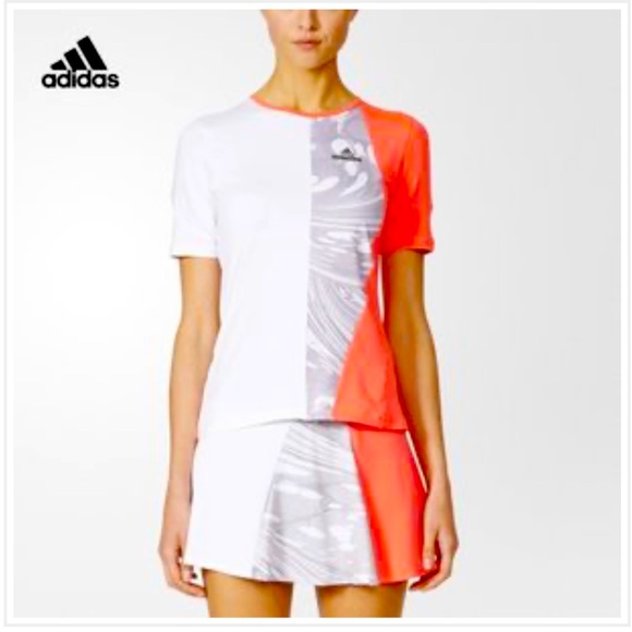 Adidas by Stella McCartney Pants - Adidas Stella McCartney Barricade Tenis top and Skirt